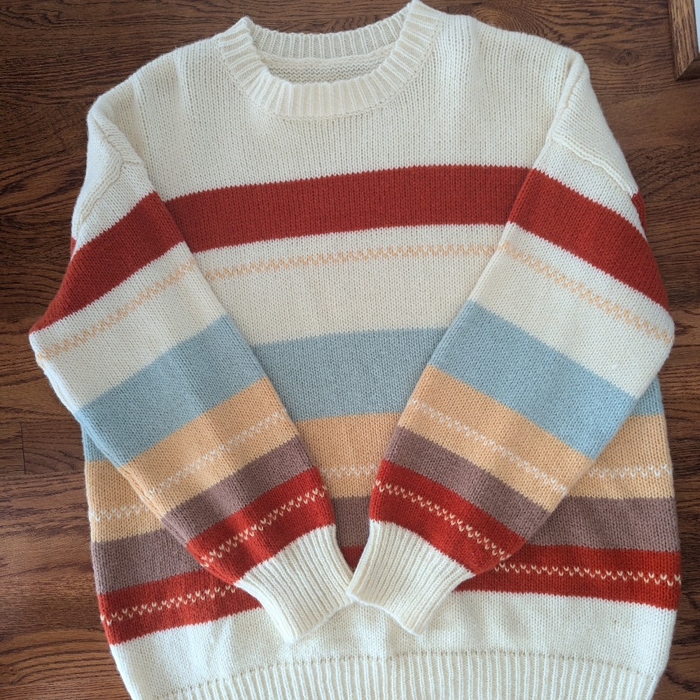 Women's color block sweater